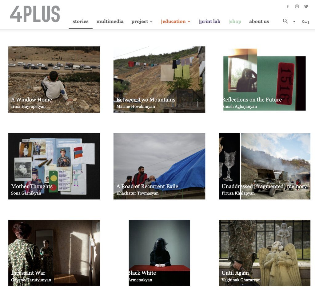 Screenshot of the 4Plus website