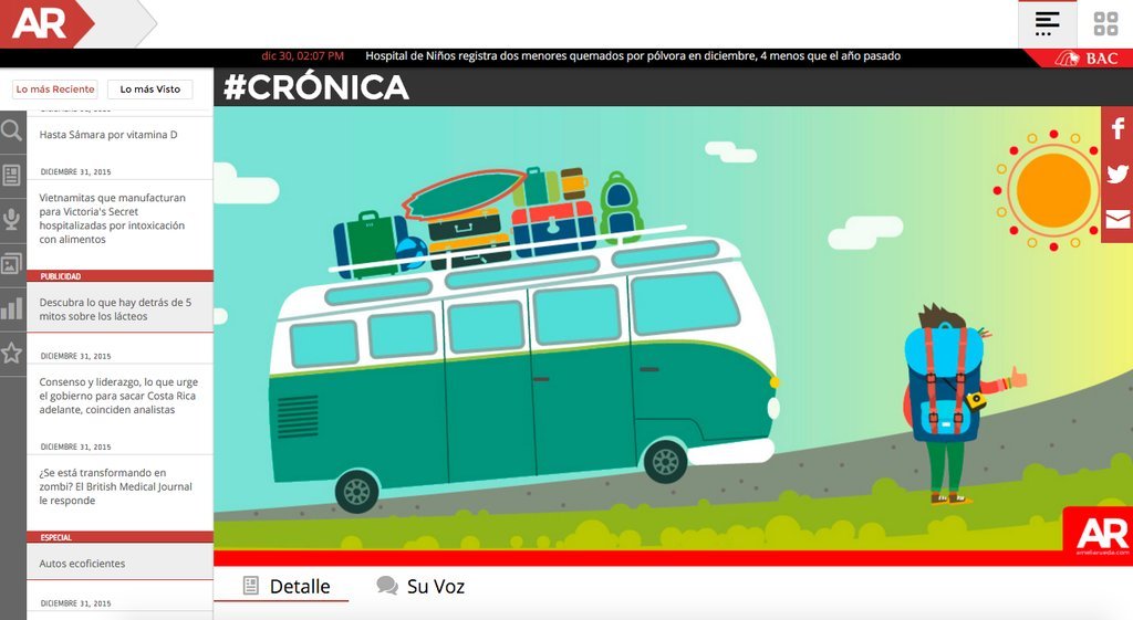 Screenshot of the Ameliarueda.Com website