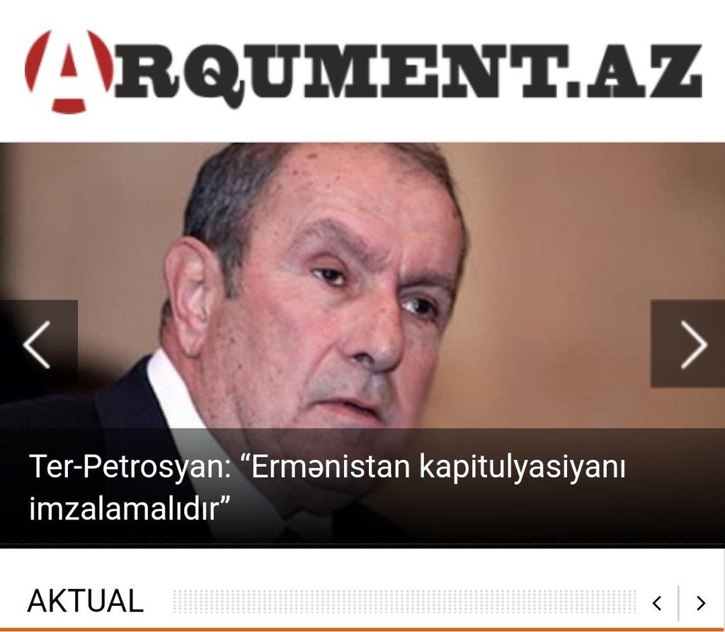 Screenshot of the Arqument.az website
