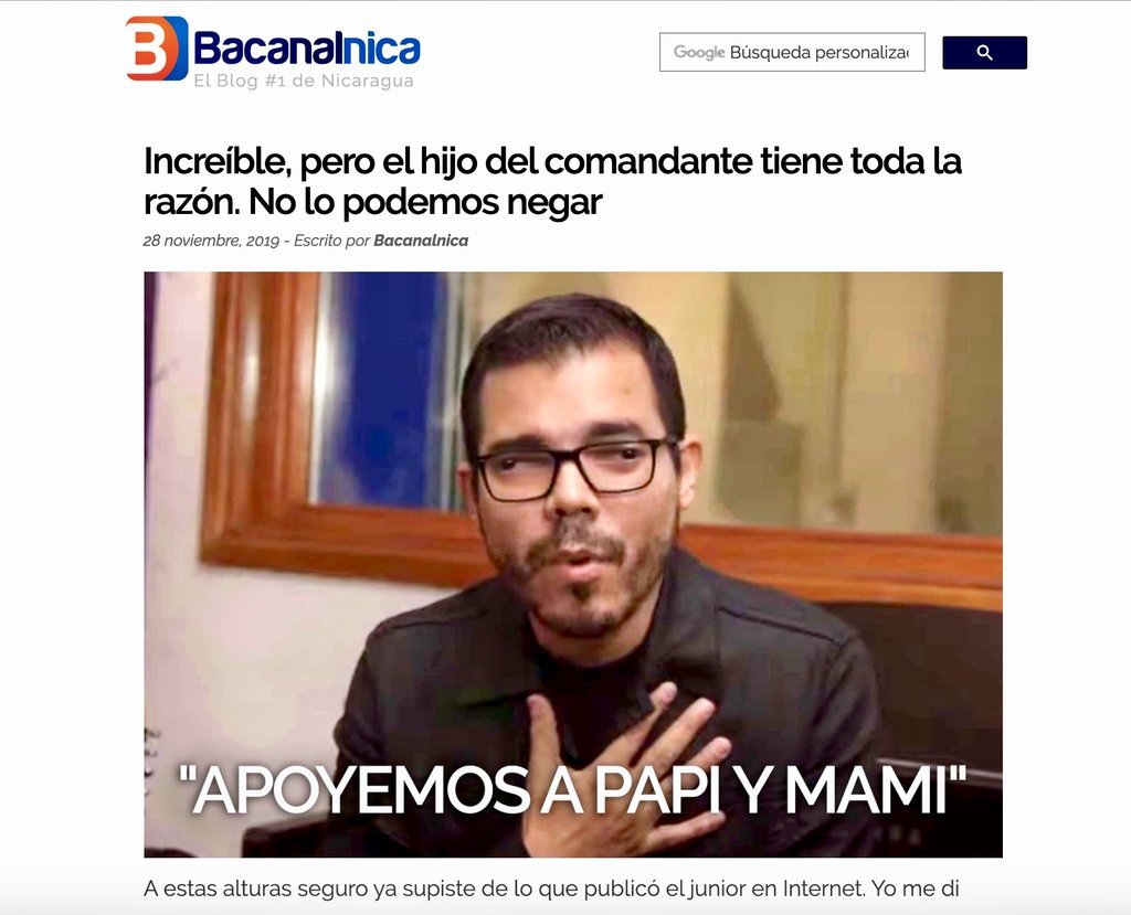 Screenshot of the Bacanalnica website