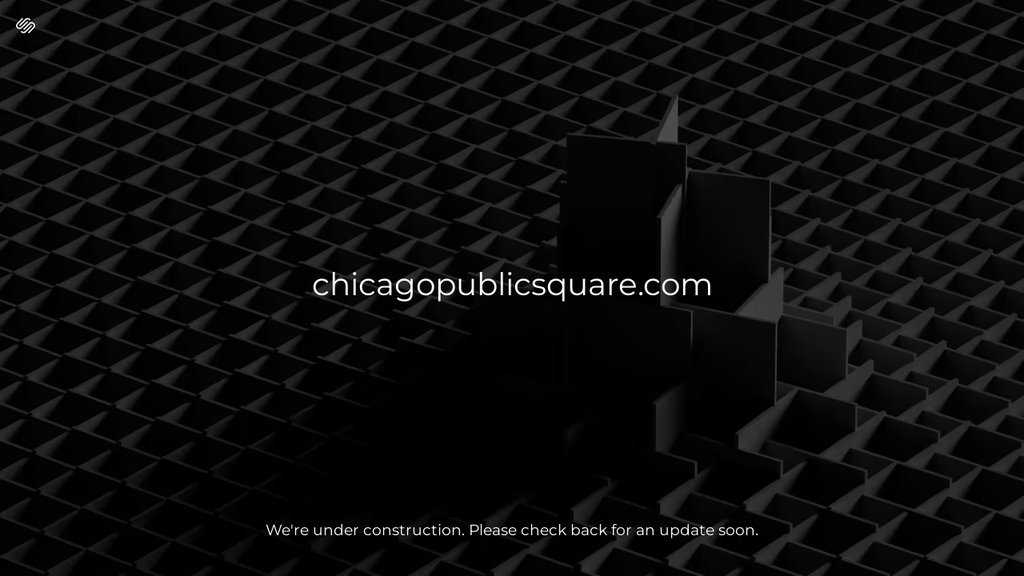 Screenshot of the Chicago Public Square website