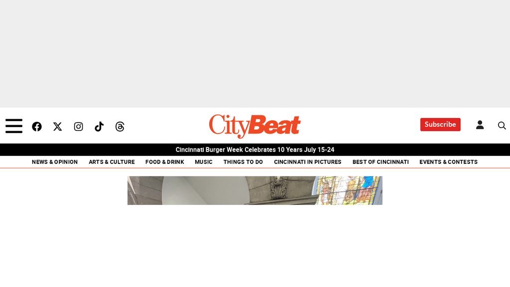 Screenshot of the Cincinnati City Beat website