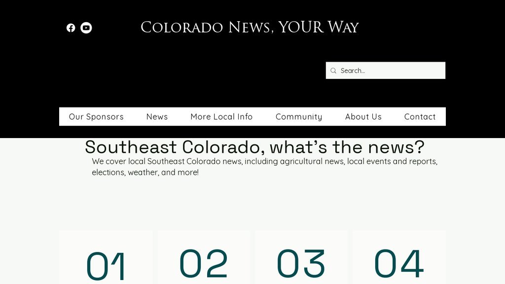 Screenshot of the Colorado News Your Way website