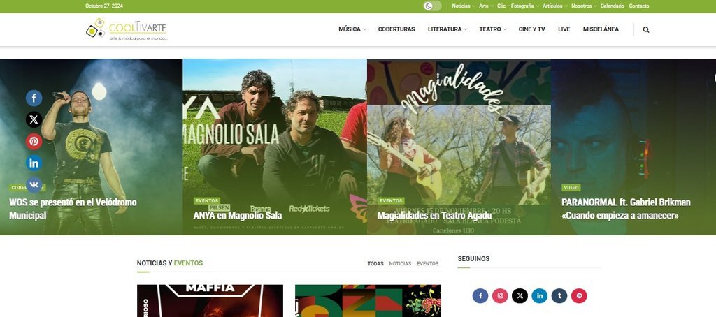 Screenshot of the Cooltivarte website