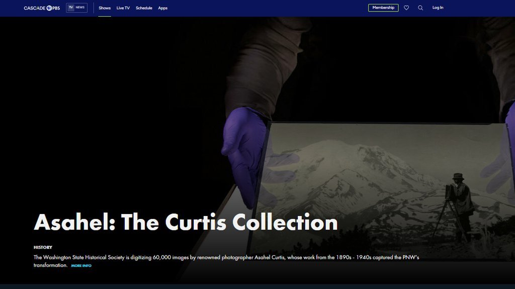 Screenshot of the Cascade PBS website
