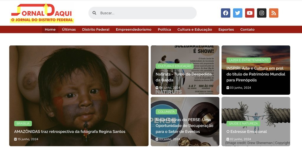 Screenshot of the DaquiDF website