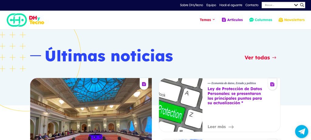 Screenshot of the Dhytecno website