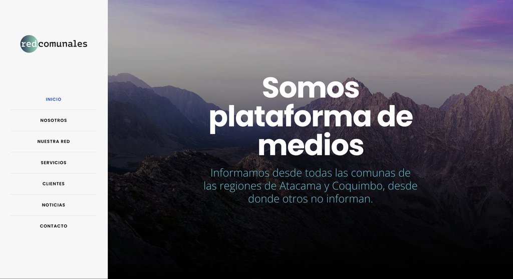 Screenshot of the Diarios Comunales website