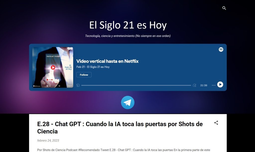 Screenshot of the El Siglo 21 Es Hoy website