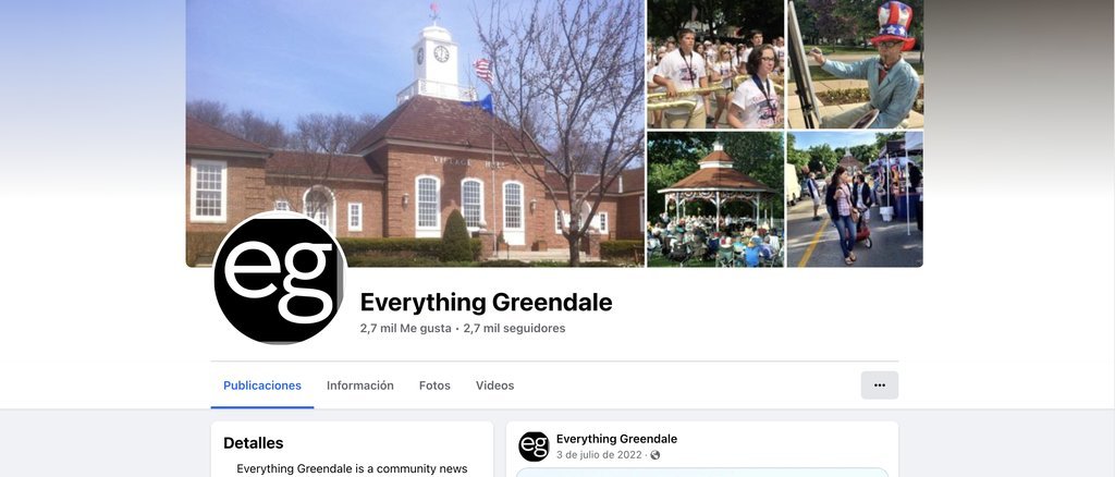 Screenshot of the Everything Greendale website