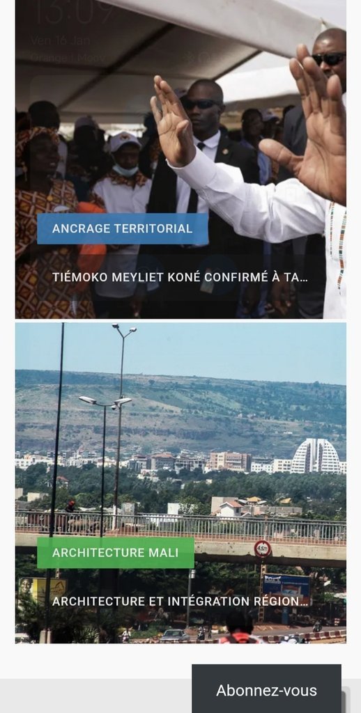 Screenshot of the Farafinet website