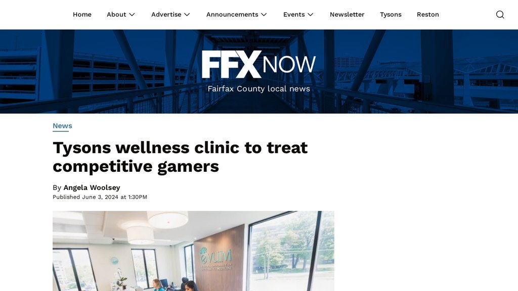 Screenshot of the FFXnow website
