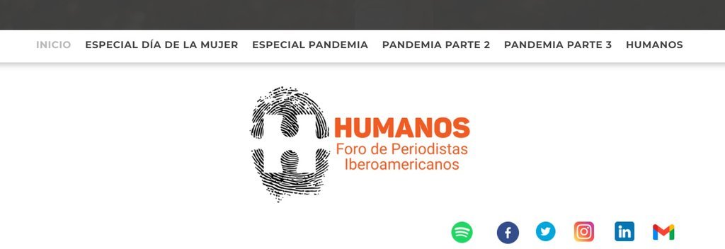 Screenshot of the Humanos website