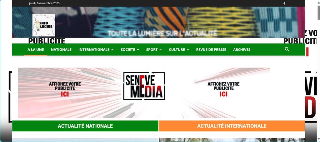 Screenshot of the Info Lucide website