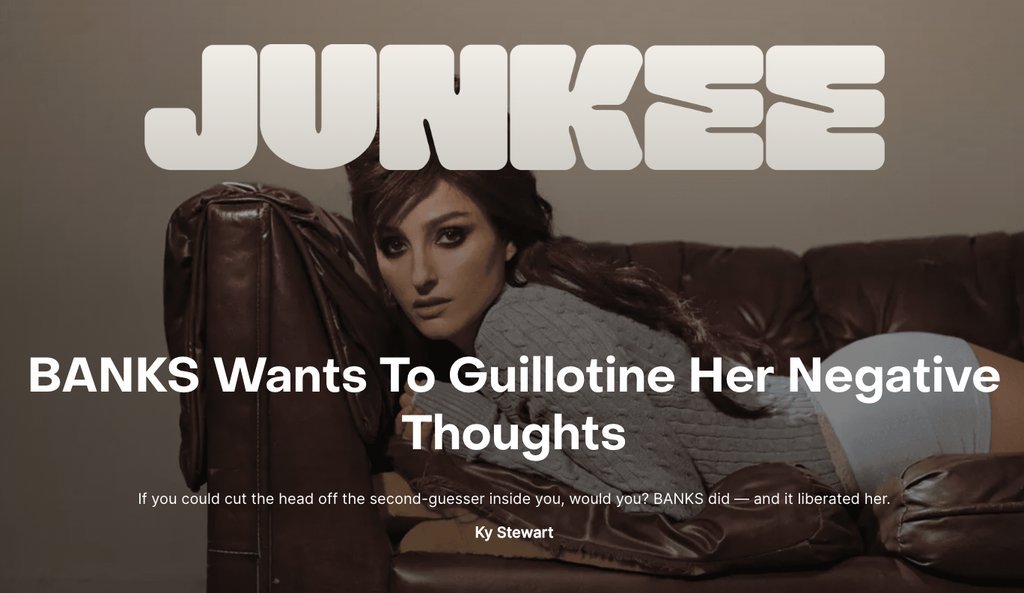 Screenshot of the Junkee Media website