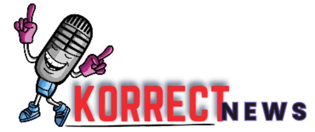 Screenshot of the Korrect News website