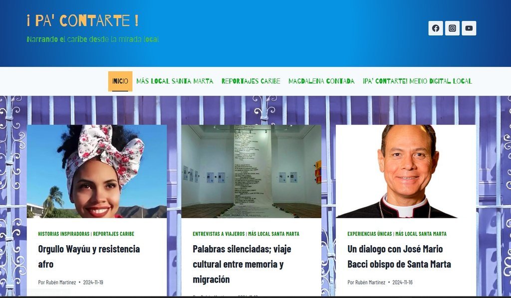 Screenshot of the La Hoja Sin Tinta website