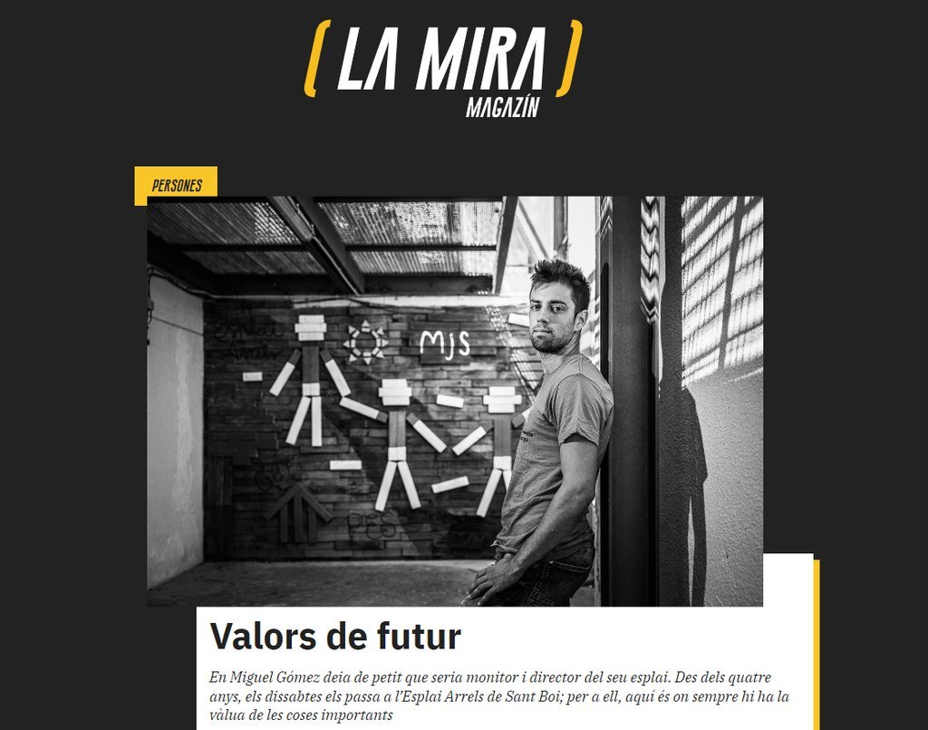Screenshot of the La Mira website