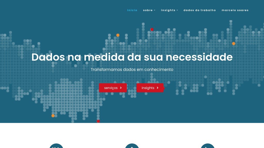 Screenshot of the Lagom Data website