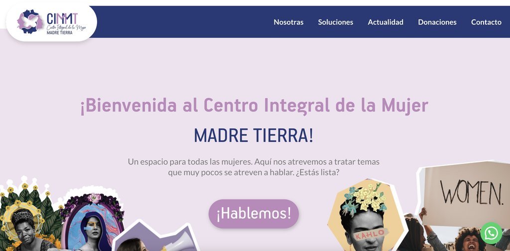Screenshot of the Madre Tierra Philly and Voces de Madre Tierra website