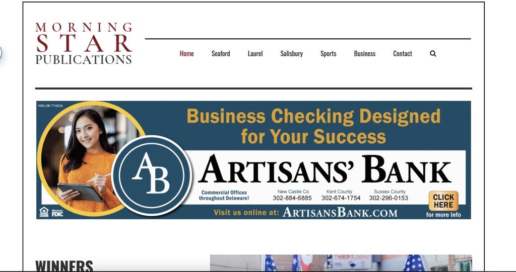 Screenshot of the Morning Star Publications website