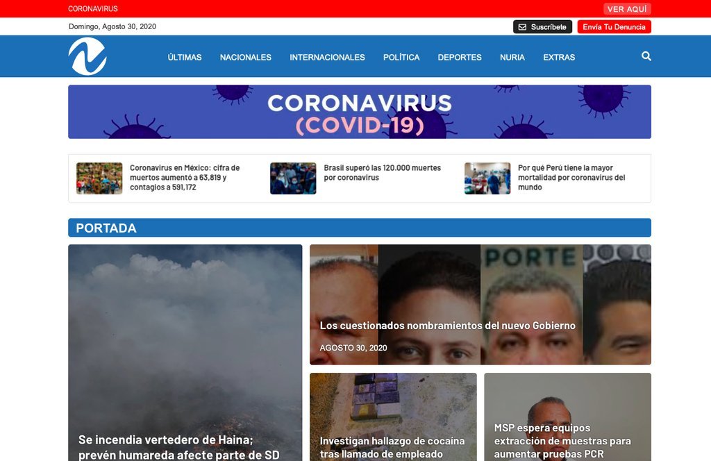 Screenshot of the N Digital website