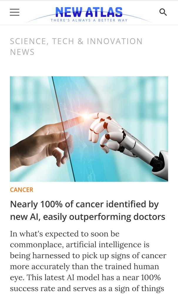 Screenshot of the New Atlas website