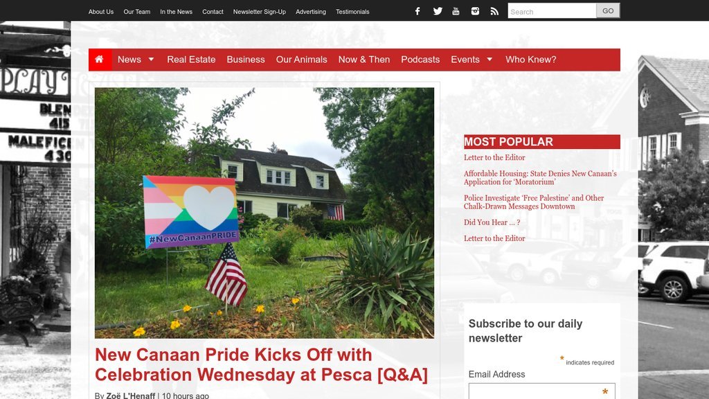 Screenshot of the New Canaanite website