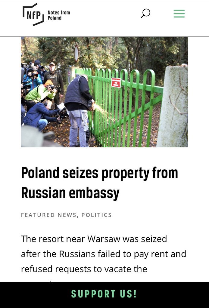 Screenshot of the Notes from Poland website