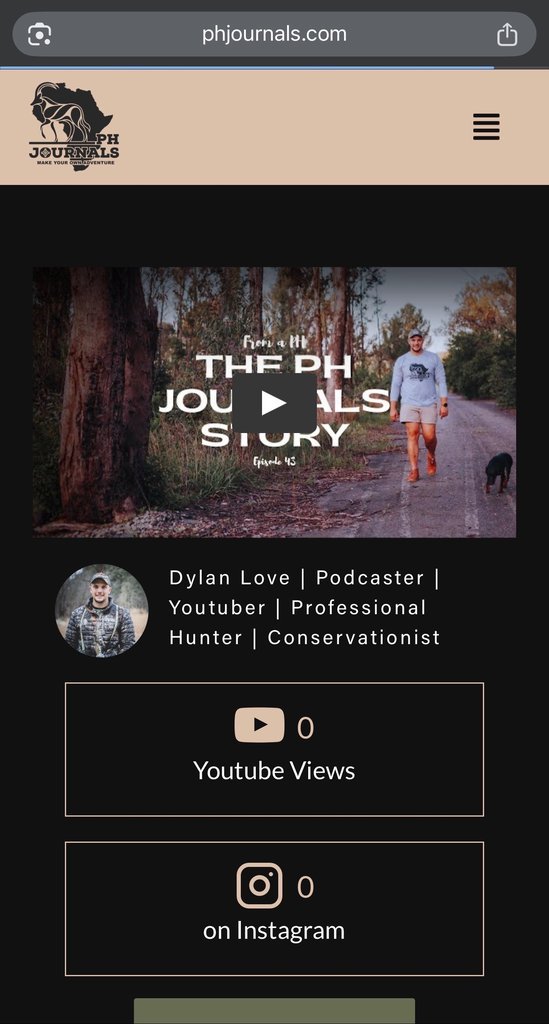 Screenshot of the PH Journals Podcast website
