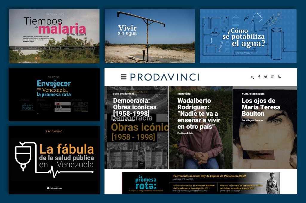Screenshot of the Prodavinci website