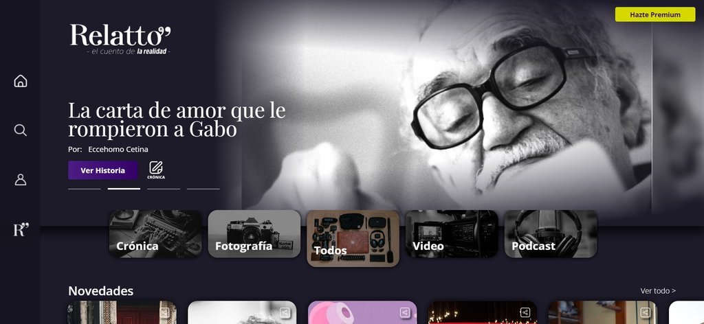Screenshot of the Relatto website