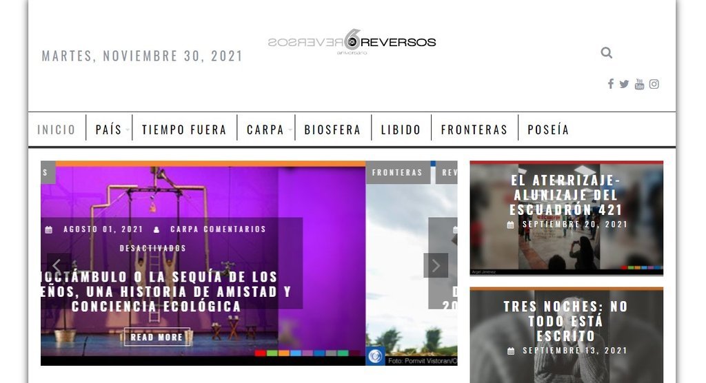 Screenshot of the Reversos website