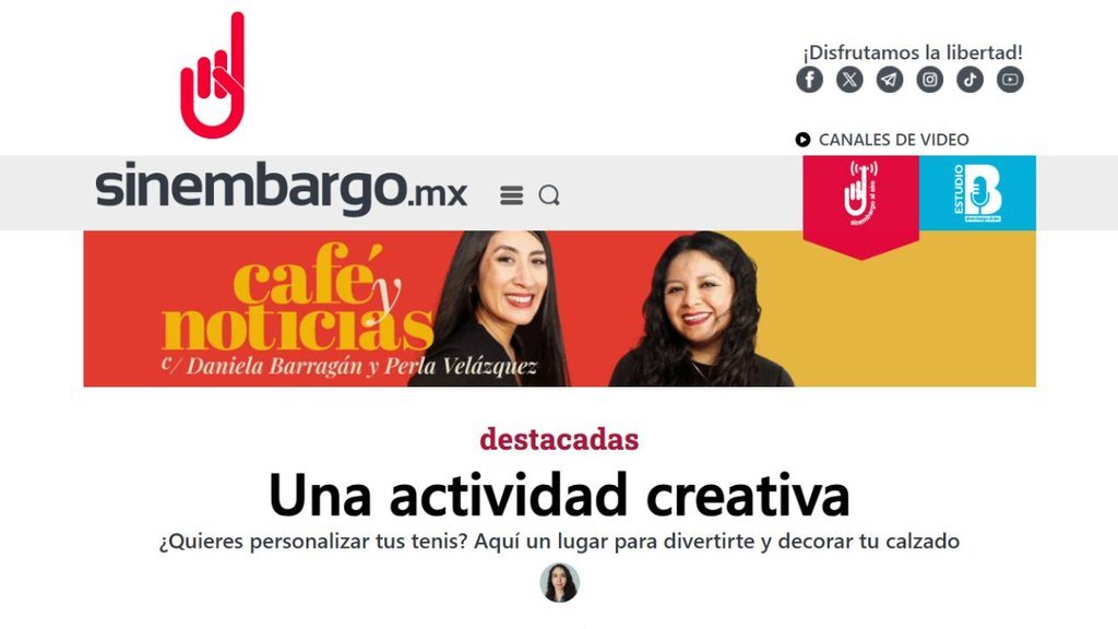 Screenshot of the Sin Embargo Mx | Periodismo Digital Con Rigor website