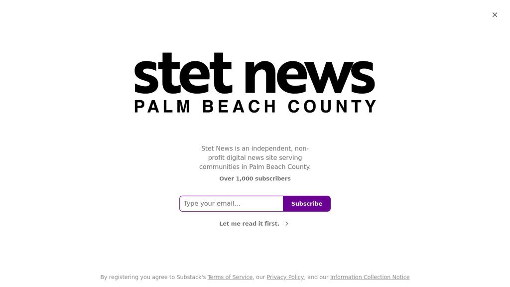 Screenshot of the Stet Media Group website