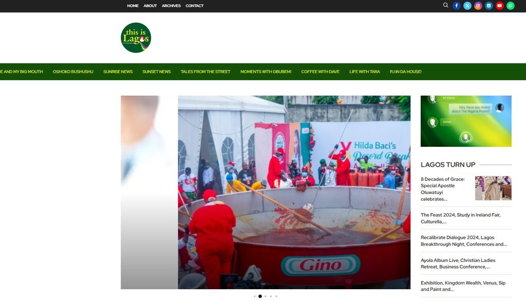 Screenshot of the TeePee Media Limited website