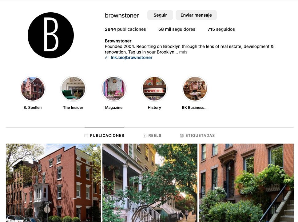 Screenshot of the The Brownstoner website