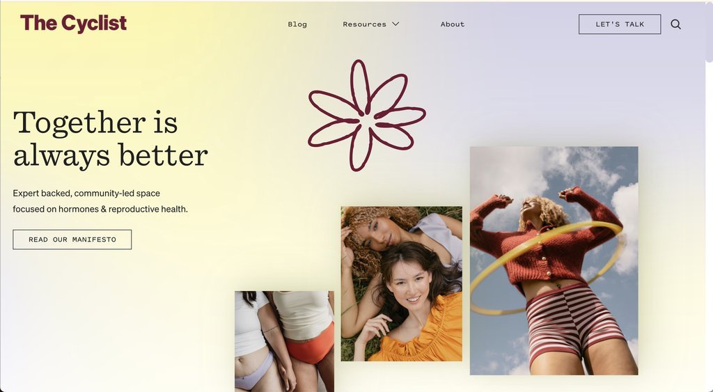 Screenshot of the The Cyclist website