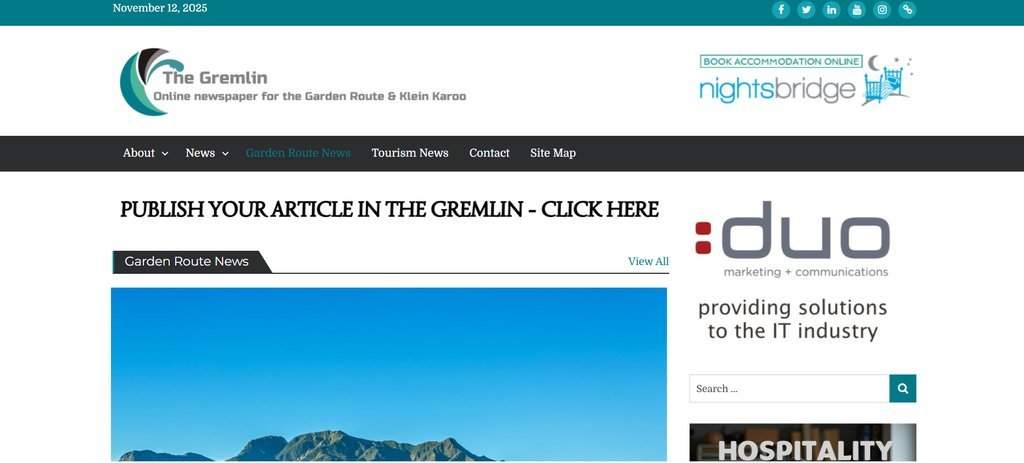 Screenshot of the The Gremlin website