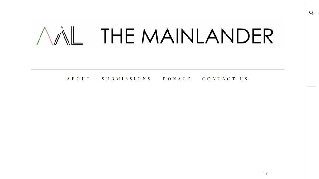 Screenshot of the The Mainlander website
