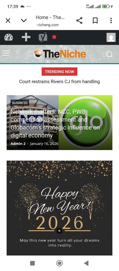 Screenshot of the The Niche website