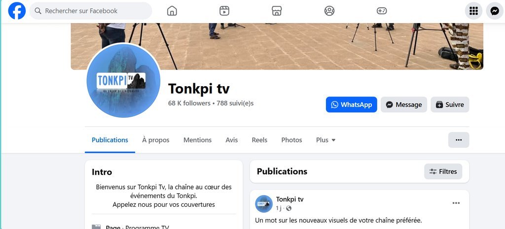 Screenshot of the Tonpki TV website