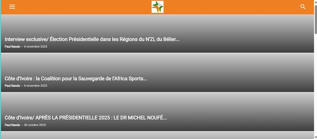 Screenshot of the Unité Ci website