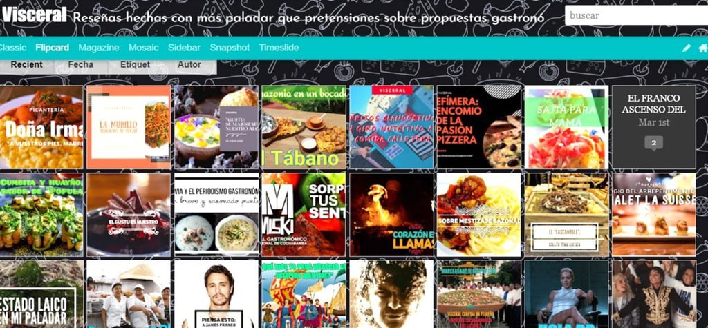 Screenshot of the Visceral El Blog De Marce Arauz website